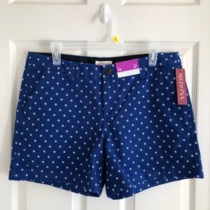 NWT Merona Women’s size 10 Blue|White dots Shorts